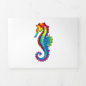 Rainbow Polygonal Seahorse Drieluik Programma (Cover)