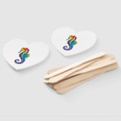 Rainbow Polygonal Seahorse Handwaaier (Niet-gemonteerd)