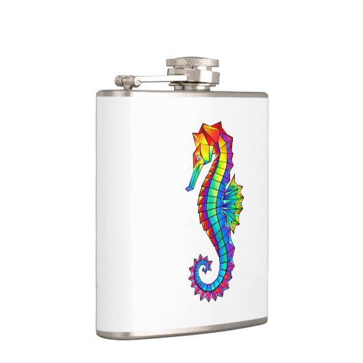 Rainbow Polygonal Seahorse Heupfles (Rechts)