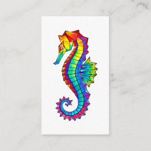 Rainbow Polygonal Seahorse Informatiekaartje