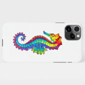 Rainbow Polygonal Seahorse iPhone Hoesje (Achterkant horizontaal)