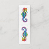 Rainbow Polygonal Seahorse Klantenkaartje (Buitenkant ongevouwen)