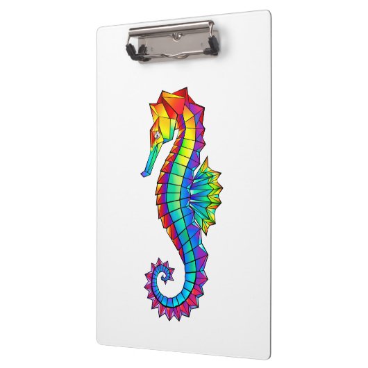 Rainbow Polygonal Seahorse Klembord (Links)