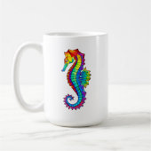 Rainbow Polygonal Seahorse Koffiemok (Links)