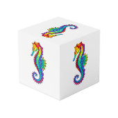 Rainbow Polygonal Seahorse Kubus (Achter hoekig)