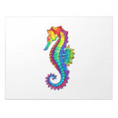 Rainbow Polygonal Seahorse Notitieblok (Voorkant)