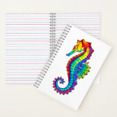 Rainbow Polygonal Seahorse Notitieboek (Binnen)