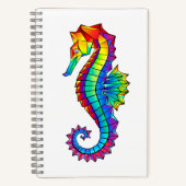 Rainbow Polygonal Seahorse Notitieboek (Voorkant)