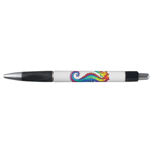 Rainbow Polygonal Seahorse Pen (Voorkant)