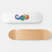 Rainbow Polygonal Seahorse Persoonlijk Skateboard (Horizontaal)