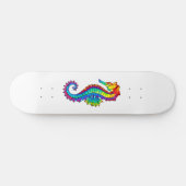 Rainbow Polygonal Seahorse Persoonlijk Skateboard (Horizontaal)