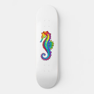 Rainbow Polygonal Seahorse Persoonlijk Skateboard