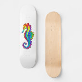 Rainbow Polygonal Seahorse Persoonlijk Skateboard (Voorkant)