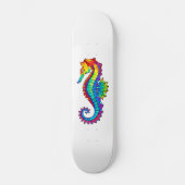 Rainbow Polygonal Seahorse Persoonlijk Skateboard (Voorkant)