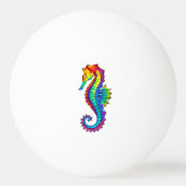 Rainbow Polygonal Seahorse Pingpongbal (Achterkant)