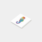 Rainbow Polygonal Seahorse Post-it® Notes (Schuin)