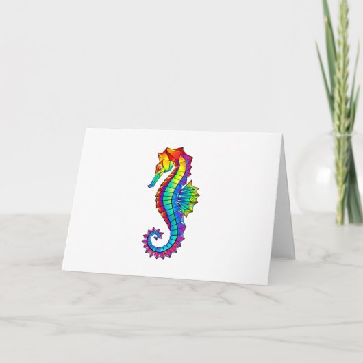 Rainbow Polygonal Seahorse Programma (Voorkant)