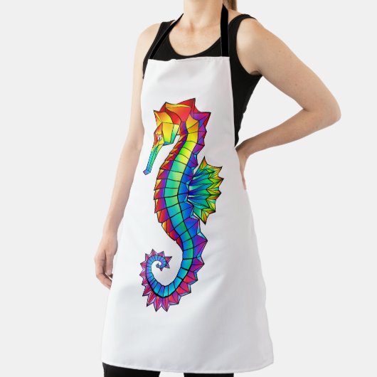 Rainbow Polygonal Seahorse Schort (Insitu)