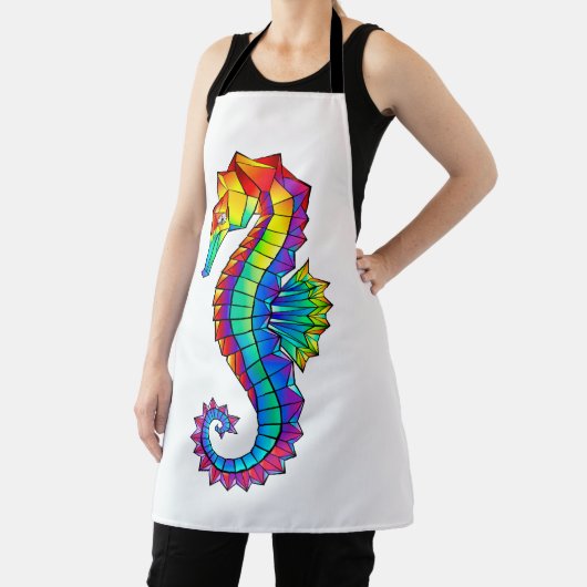 Rainbow Polygonal Seahorse Schort (Insitu)