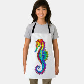Rainbow Polygonal Seahorse Schort (Insitu)