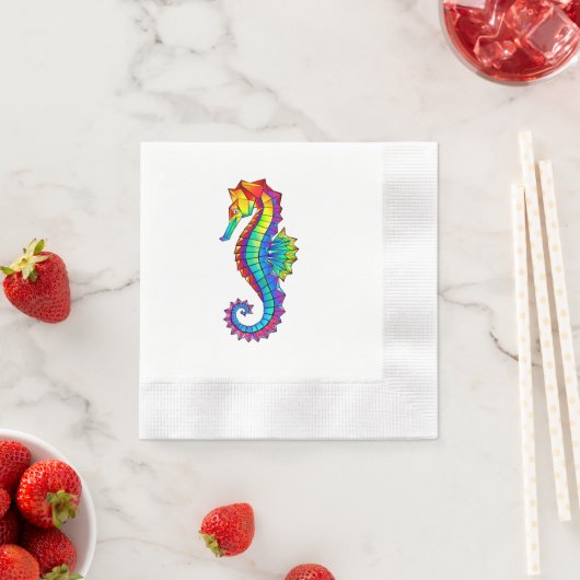 Rainbow Polygonal Seahorse Servet (Insitu)