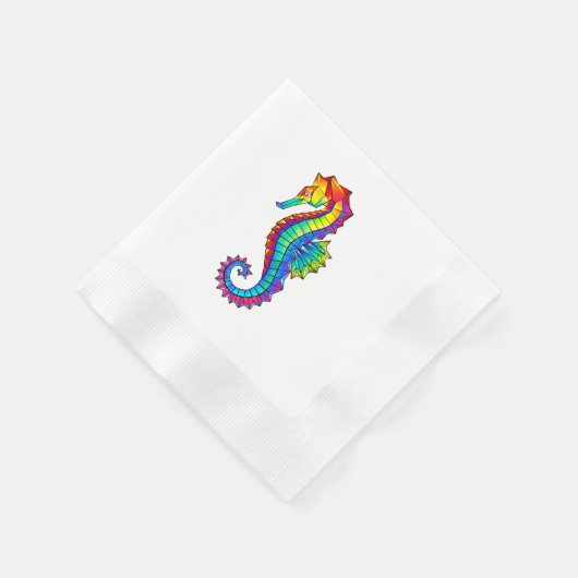 Rainbow Polygonal Seahorse Servet (Hoek)