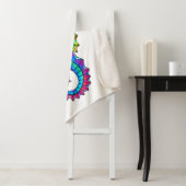 Rainbow Polygonal Seahorse Sherpa Deken (In situ)