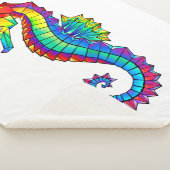 Rainbow Polygonal Seahorse Sherpa Deken (3/4)