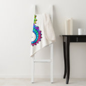 Rainbow Polygonal Seahorse Sherpa Deken (In situ)