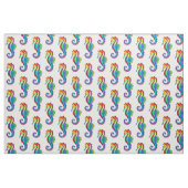 Rainbow Polygonal Seahorse Stof (Fat Quarter)