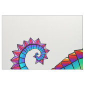 Rainbow Polygonal Seahorse Stof (Fat Quarter)