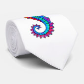 Rainbow Polygonal Seahorse Stropdas (Opgerold)