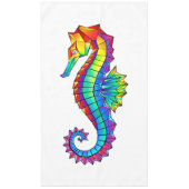 Rainbow Polygonal Seahorse Tafelkleed (Voorkant)