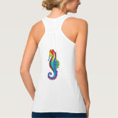 Rainbow Polygonal Seahorse Tanktop (Achterkant)