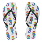 Rainbow Polygonal Seahorse Teenslippers (Voetbed)