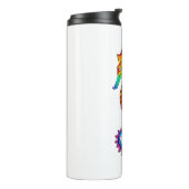 Rainbow Polygonal Seahorse Thermosbeker (Gedraaid links)