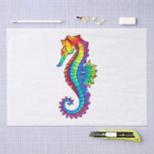 Rainbow Polygonal Seahorse Tissuepapier (Craft)