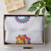 Rainbow Polygonal Seahorse Tissuepapier (Geschenk)