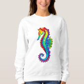 Rainbow Polygonal Seahorse Trui (Voorkant)