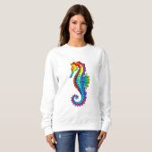 Rainbow Polygonal Seahorse Trui (Voorkant volledig)