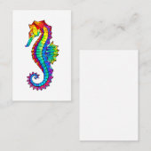Rainbow Polygonal Seahorse Visitekaartje (Voorkant / Achterkant)