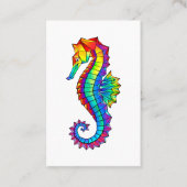 Rainbow Polygonal Seahorse Visitekaartje (Voorkant)