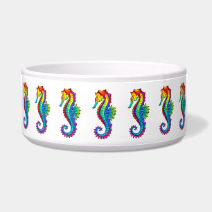 Rainbow Polygonal Seahorse Voerbakje