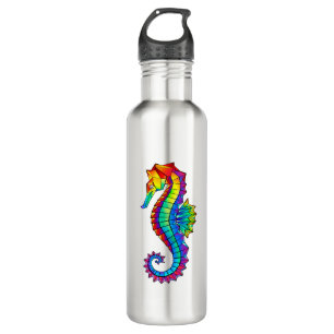 Rainbow Polygonal Seahorse Waterfles