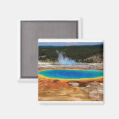 RAINBOW POND IN YELLOWSTONE MAGNEET (Voorkant / Achterkant)