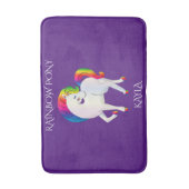 Rainbow pony gepersonaliseerde kindernaam Bath Mat (Voorkant Verticaal)
