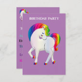 "RAINBOW PONY"-VERZOEKEN OP DE TWEEDE DAG. (Voorkant / Achterkant)