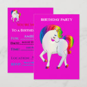 "RAINBOW PONY"-VERZOEKEN OP DE TWEEDE DAG. (Voorkant / Achterkant)