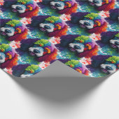 Rainbow Poodle Waterverf Cadeaupapier (Hoek)