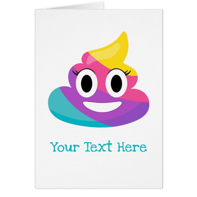 Rainbow Poop Emoji (Voorkant)